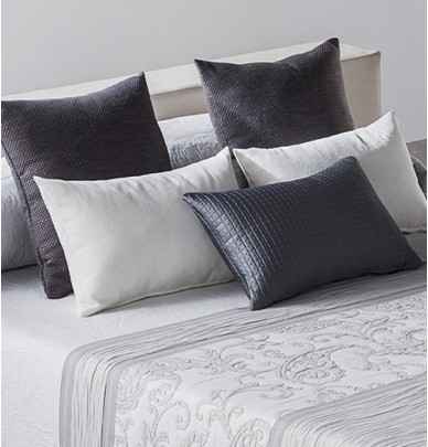 Coussin jacquard Barli anthracite
