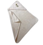 Cape de bain coton bio brodée Tortue