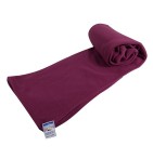 Couverture polaire légère Thermotec 200g/m² prune Ourson
