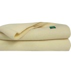 Couverture pure laine bio 400g/m² écru