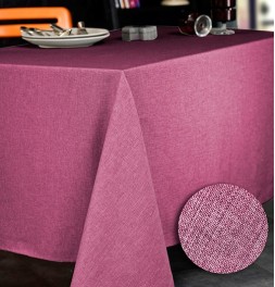 Nappe polyester Brome framboise Calitex