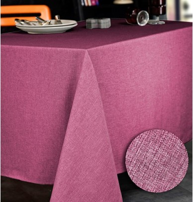 Nappe polyester Brome framboise Calitex