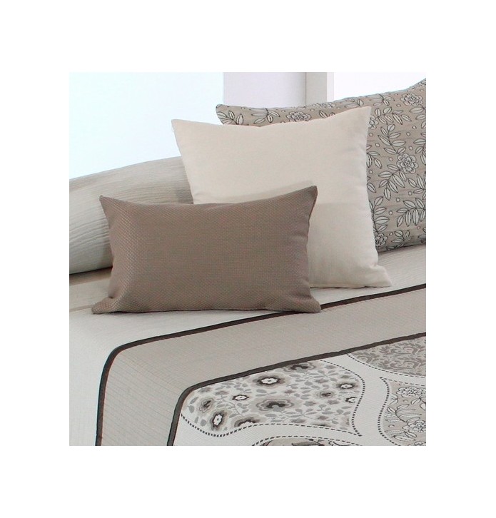 Coussin carré jacquard Archer blanc