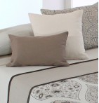 Coussin carré jacquard Archer blanc
