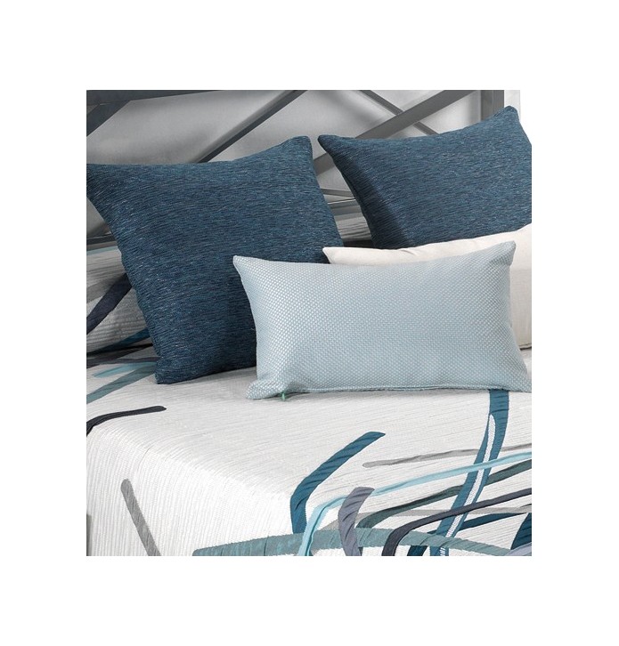 Coussin rectangulaire jacquard Tuenti bleu ciel Coussin rectangulaire jacquard Tuenti bleu ciel