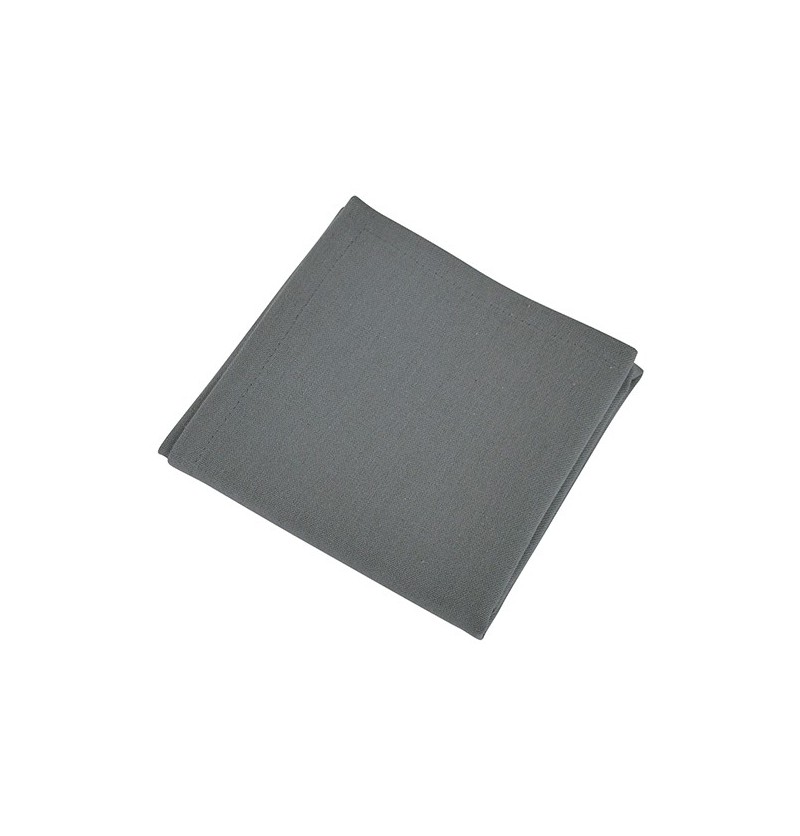 Lot de 12 serviettes de table Yuco anthracite