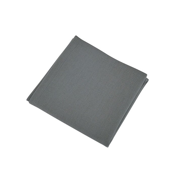 Lot de 12 serviettes de table Yuco anthracite