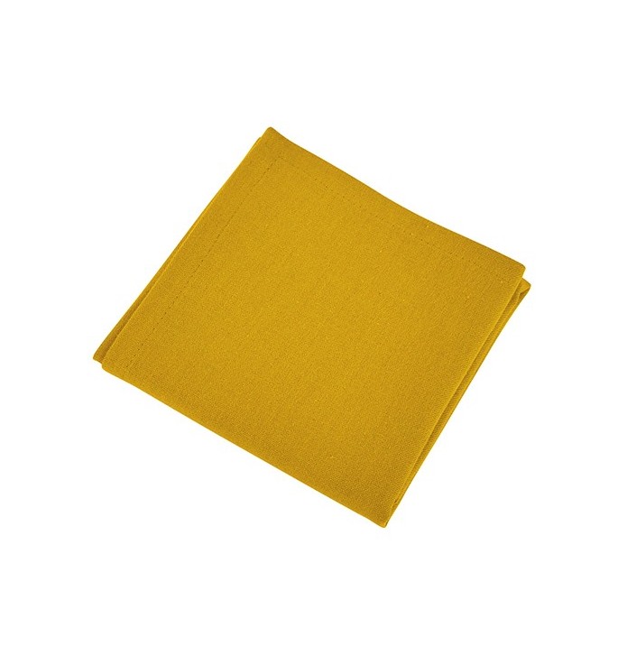 Lot de 12 serviettes de table Yuco curry
