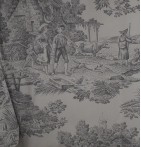 Parure de lit percale de coton Pastorale argent