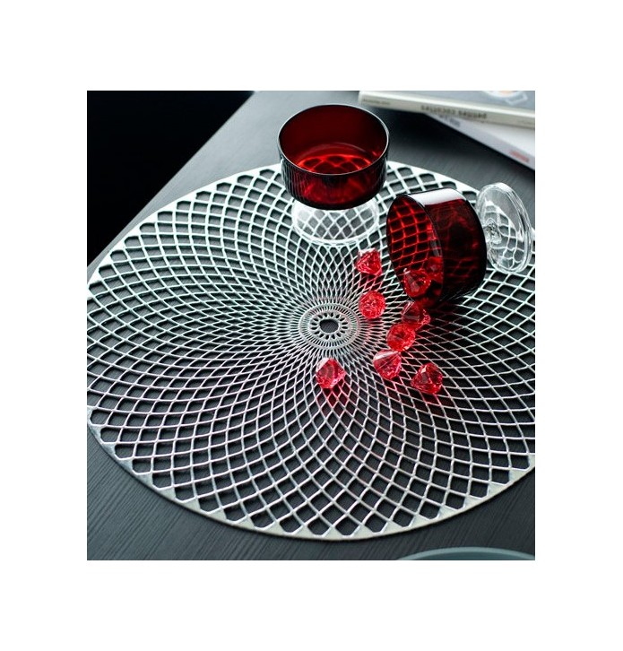 Lot de sets de table Beaujeu argent