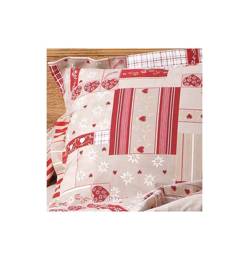 Taie d'oreiller coton megève 65x65cm - la maison de balmy