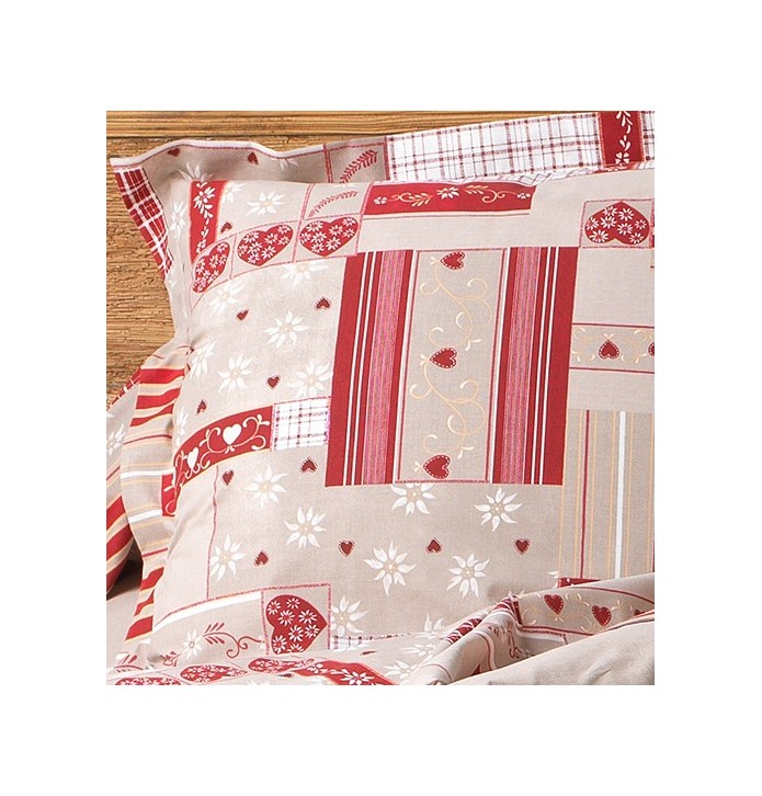 Taie d'oreiller coton Megève - forme carrée