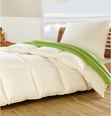 Couette 90% duvet de canard 90g/m² légère - enveloppe coton bio