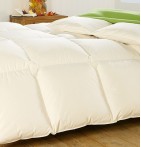 Couette 90% duvet de canard 280g/m² chaude - enveloppe coton bio