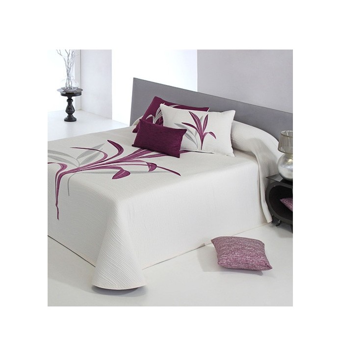 Couvre-lit jacquard réversible Lynette violet Reig Marti