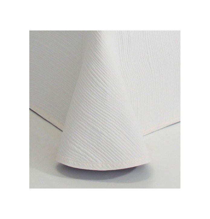 Couvre-lit tissé jacquard réversible Lynette violet zoom face