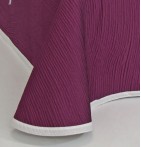 Couvre-lit tissé jacquard réversible Lynette violet - revers zoom