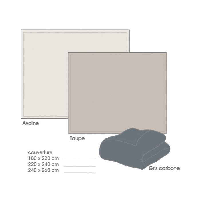 Couverture polaire velours 280g/m² 3 coloris
