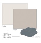 Couverture polaire velours 280g/m² 3 coloris