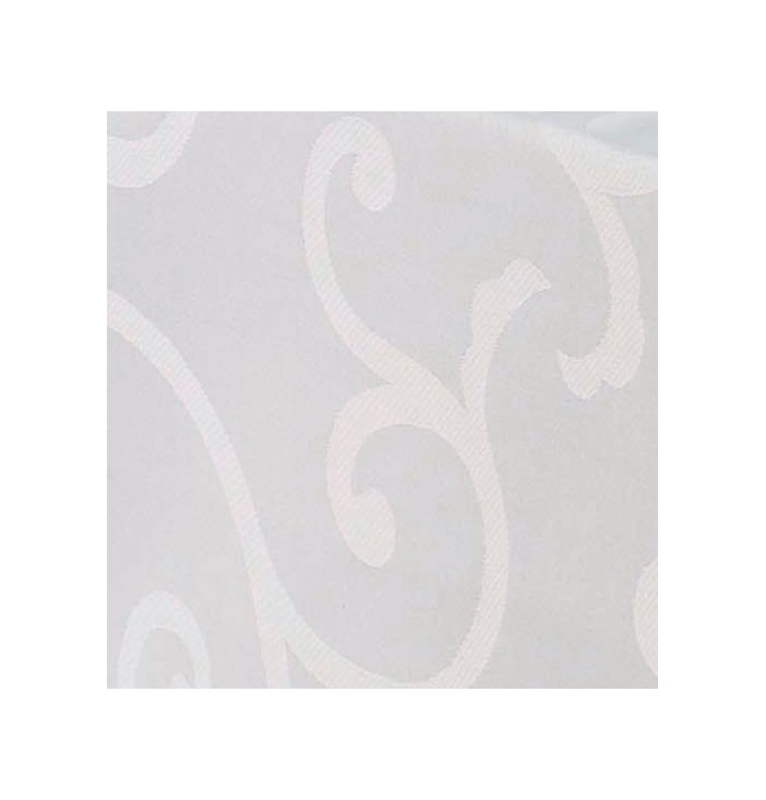 Nappe damassée enduite Madigan blanc zoom