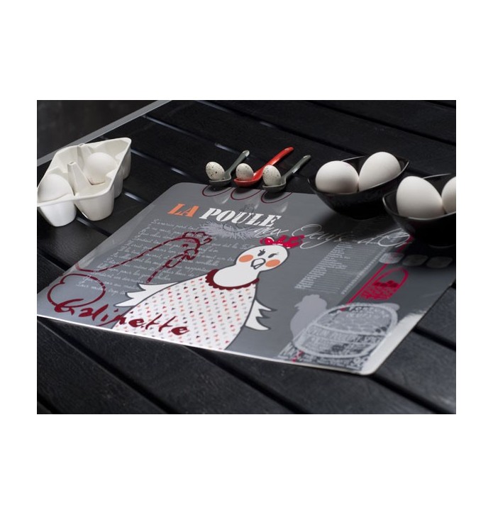 Lot de sets de table Poule Calitex
