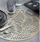 Lot de sets de table Feuillage or Calitex