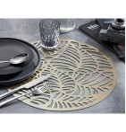 Lot de sets de table Feuillage or