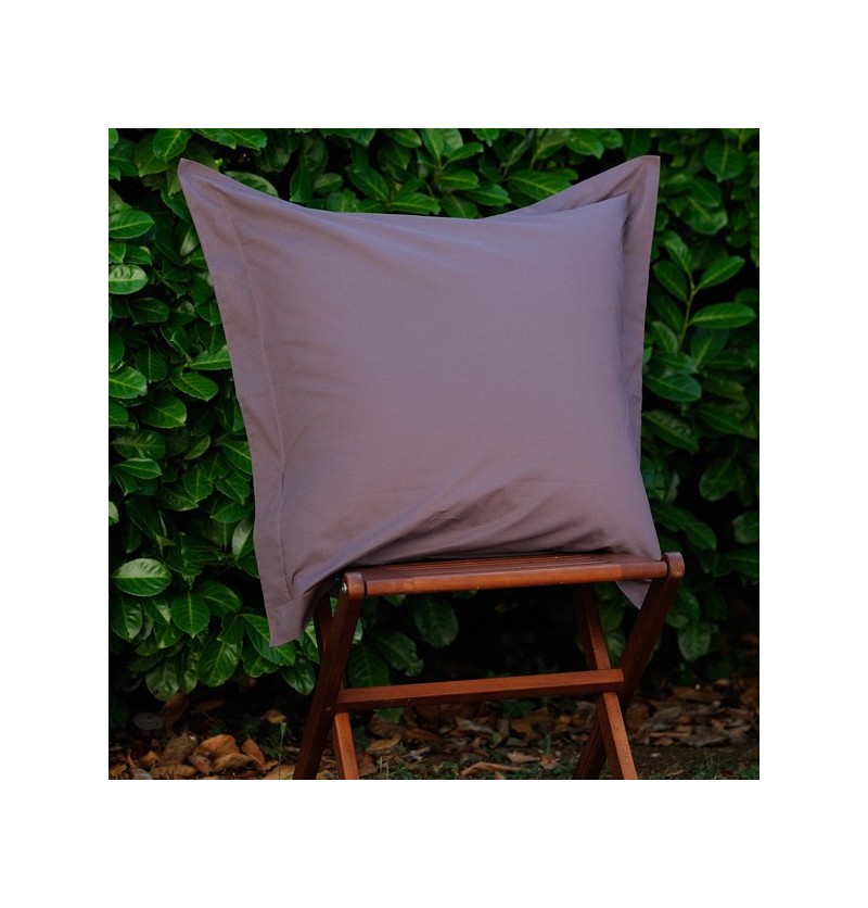 Taie d'oreiller coton bio 8 coloris 40x60cm cassis - aquanatura