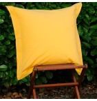 Taie d'oreiller coton bio jaune soleil Aquanatura