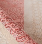 Nappe Charleston corail zoom