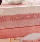 Nappe Charleston corail zoom