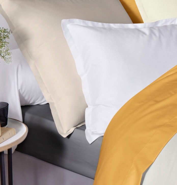 Drap satin de coton uni Tradilinge - Blancollection