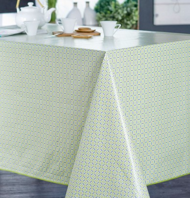 Nappe toile cirée Goa anis Calitex