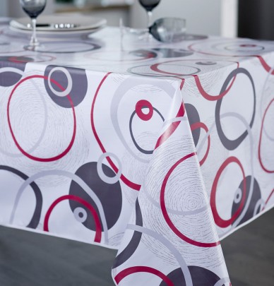 Nappe toile cirée Galaxie rouge Calitex
