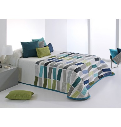Coussin carré Archer bleu canard Reig Marti
