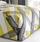 Couvre-lit matelassé Aren jaune zoom