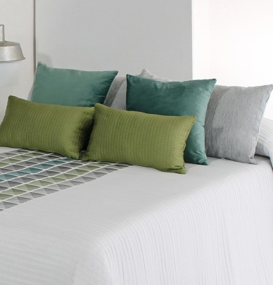 Coussin velours Venice vert Reig Marti