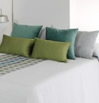Coussin Venice vert en ambiance