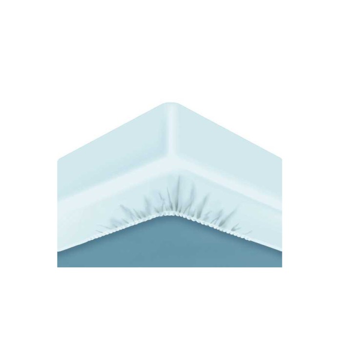 Bonnets sur-matelas Sensation duvet Bleu Câlin