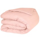 Housse de couette lin lavé Sonate rose Vent du Sud