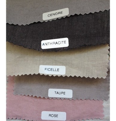Housse de couette lin lavé Sonate rose Vent du Sud