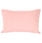 Taie d'oreiller lin lavé Sonate rose rectangle