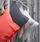 Taie d'oreiller lin stone-washed uni 4 coloris