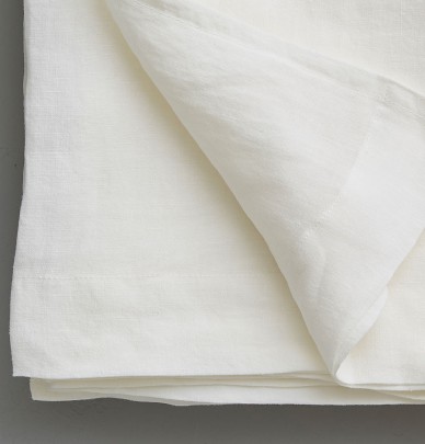 Drap en lin blanc Sylvie Thiriez