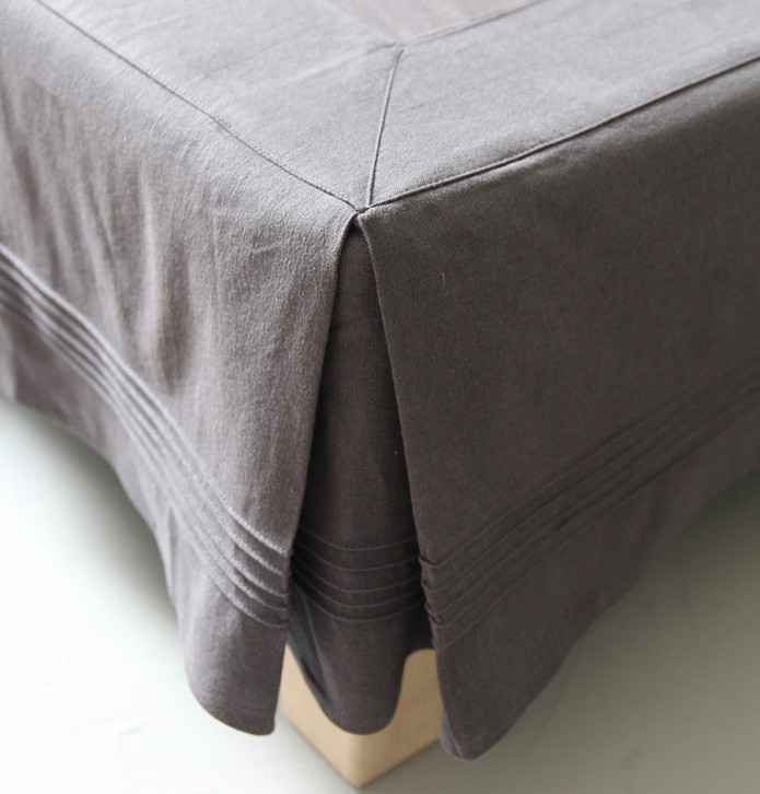 Cache-sommier chambray granit zoom