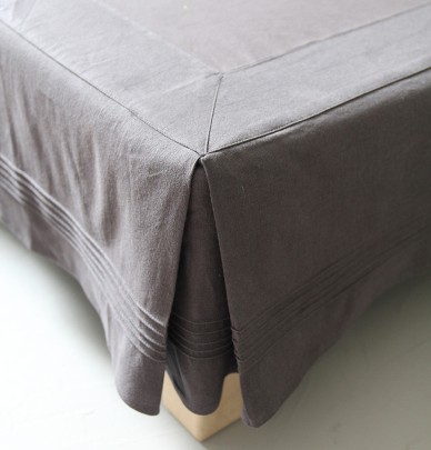 Cache-sommier chambray granit Sylvie Thiriez