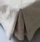 Cache-sommier chambray sable zoom