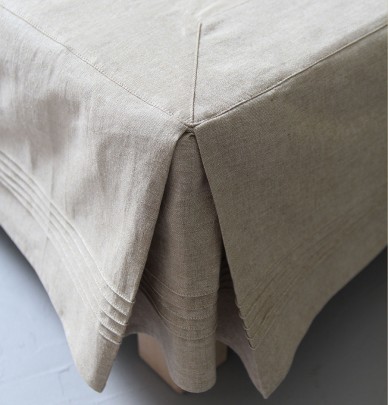 Cache-sommier chambray sable Sylvie Thririez