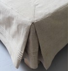 Cache-sommier chambray sable Sylvie Thririez