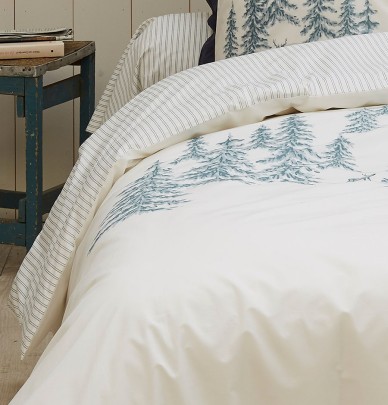 Housse de couette percale Récit d'hiver Sylvie Thiriez